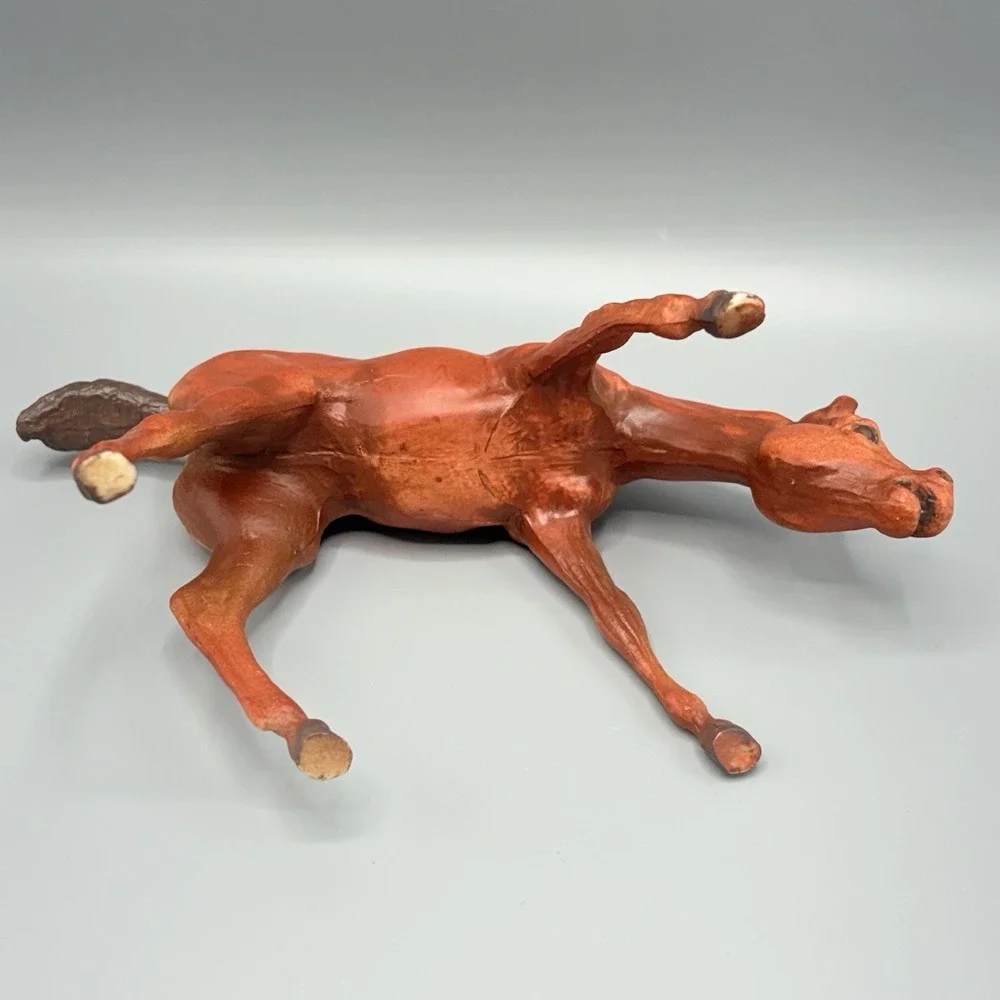 Breyer Grazing Foal Palomino Red Early Mold Mark Vintage